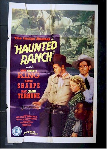 Haunted Ranch, Western Movie Poster one sheet Range Busters 1943