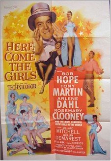 Here Come the Girls Vintage Movie Poster Bob Hope one sheet 1953