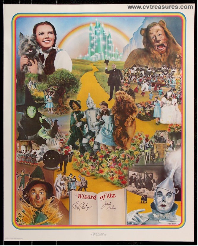 JACK HALEY RAY BOLGER AUTOGRAPHED SIGNED WIZARD OZ LITHO 2