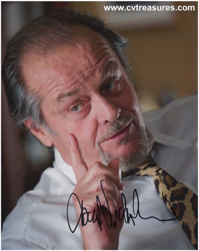 Jack Nicholson Authentic Autographed Signed Photo Beckett Departed Vintage