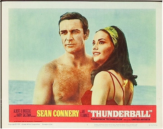 James Bond movie poster Thunderball vintage Lobby Card1965 2