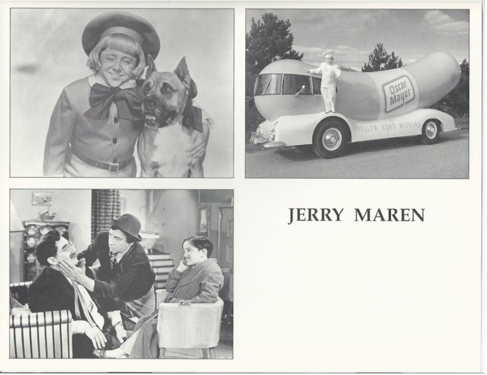 Jerry Maren Autographed Photo Lollipop Boy Wizard of Oz