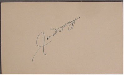 Joe DiMaggio Vintage Autograph