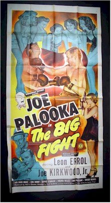 Joe Palooka in the Big Fight, 1949, Leon Errol, Three Sheet