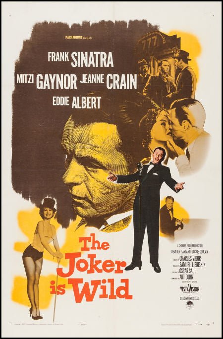 Joker is Wild Vintage Movie Poster One Sheet Frank Sinatra