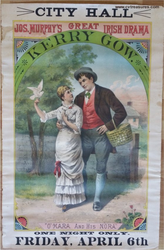 Kerry Gow Vintage 1890's Theater Poster