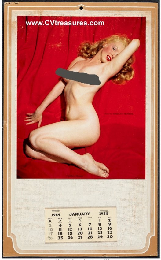 Marilyn Monroe ORIGINAL 1954 "Golden Dreams" Calendar