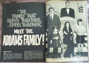 Monster World 1966 Featuring the Addams Family Original Uncirculated Magazine Guaranteed Authentic 24x