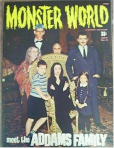 Monster World 1966 Featuring the Addams Family Original Uncirculated Magazine Guaranteed Authentic 24x