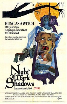 Night of Dark Shadows, 1971 Vintage One Sheet movie poster