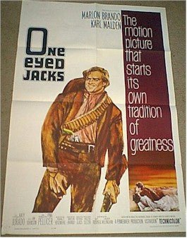 One Eyed Jacks - Marlon Brando 1961 one sheet movie poster