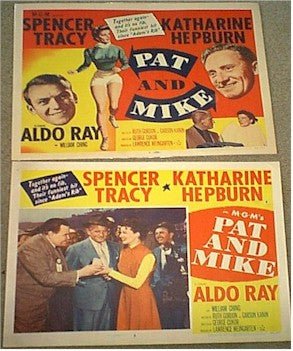 Pat and Mike, 1952, Katherine Hepburn, Title & Lobby Card