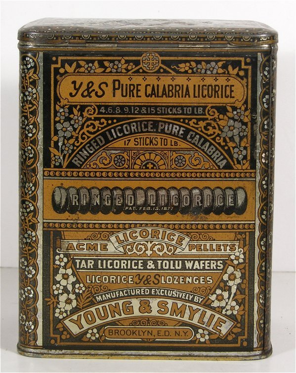 RARE 1880 CANDY COUNTERTOP DISPLAY TIN LITHOGRAPH