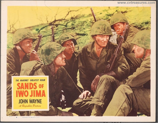 Sands of Iwo Jima Vintage Lobby Card Movie Poster John Wayne 2