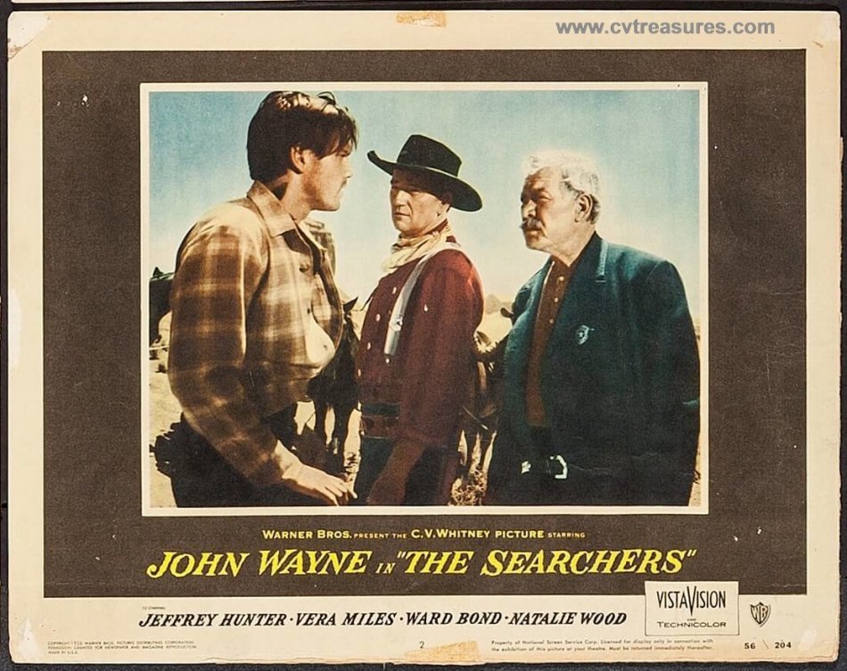 Searchers John Wayne Original Lobby Card movie poster three