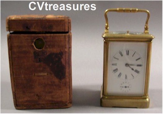 Spectacular 19th Century French Antique Vintage Carriage Clock