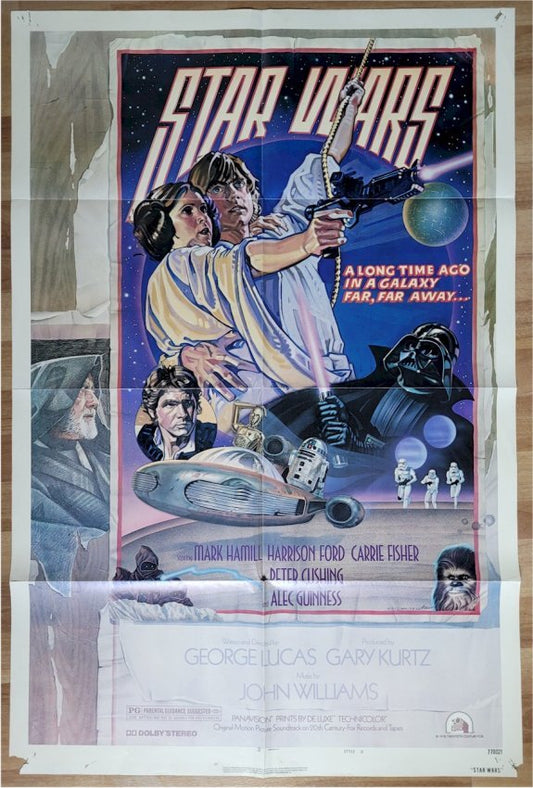 Star Wars movie poster Style D one sheet vintage poster 1977