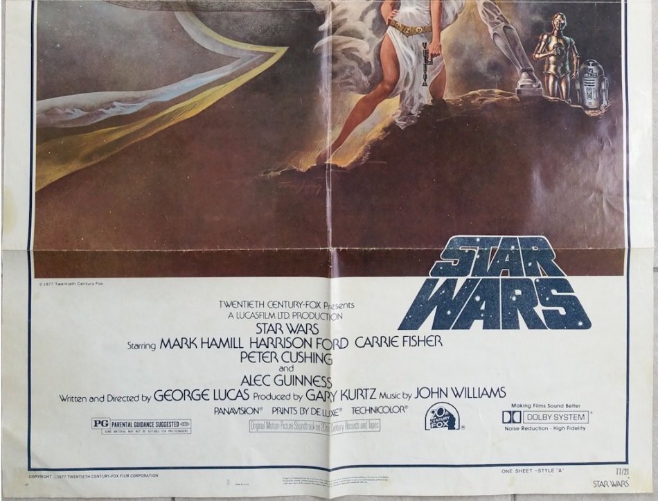 Star Wars Vintage Movie Poster 1977 Sci-Fi Classic Style A 3rd