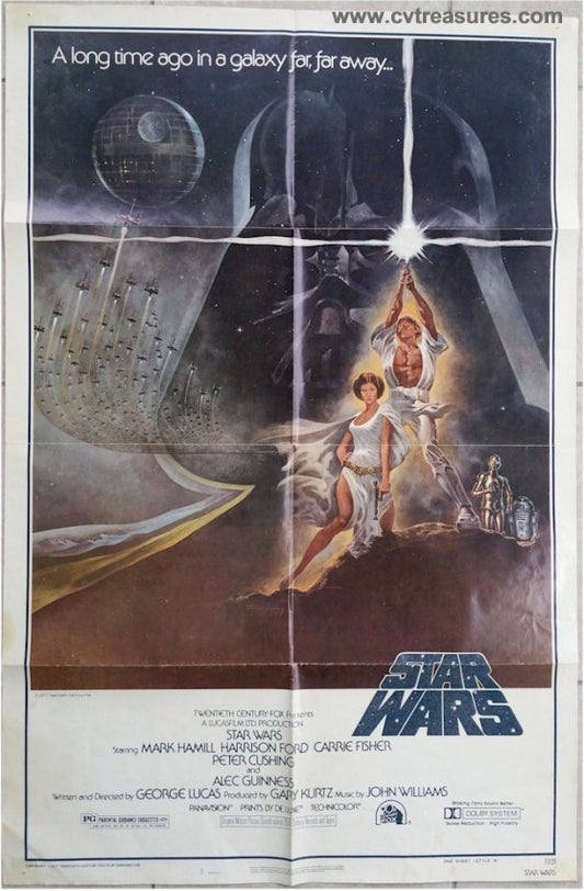 Star Wars Vintage Movie Poster 1977 Sci-Fi Classic Style A 3rd