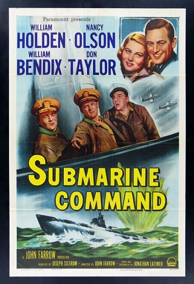 Submarine Command, Holden, Bendix, one sheet 1951