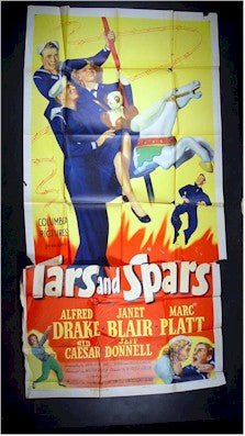 Tars and Spars, 1946, Janet Blair, Three Sheet