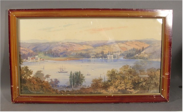 Xanthus Russell Smith stunning watercolor painting circa 1878 - Click Image to Close