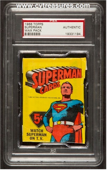 Superman George Reeves UNOPENED Wax Pack 1965 : VINTAGE Movie Posters